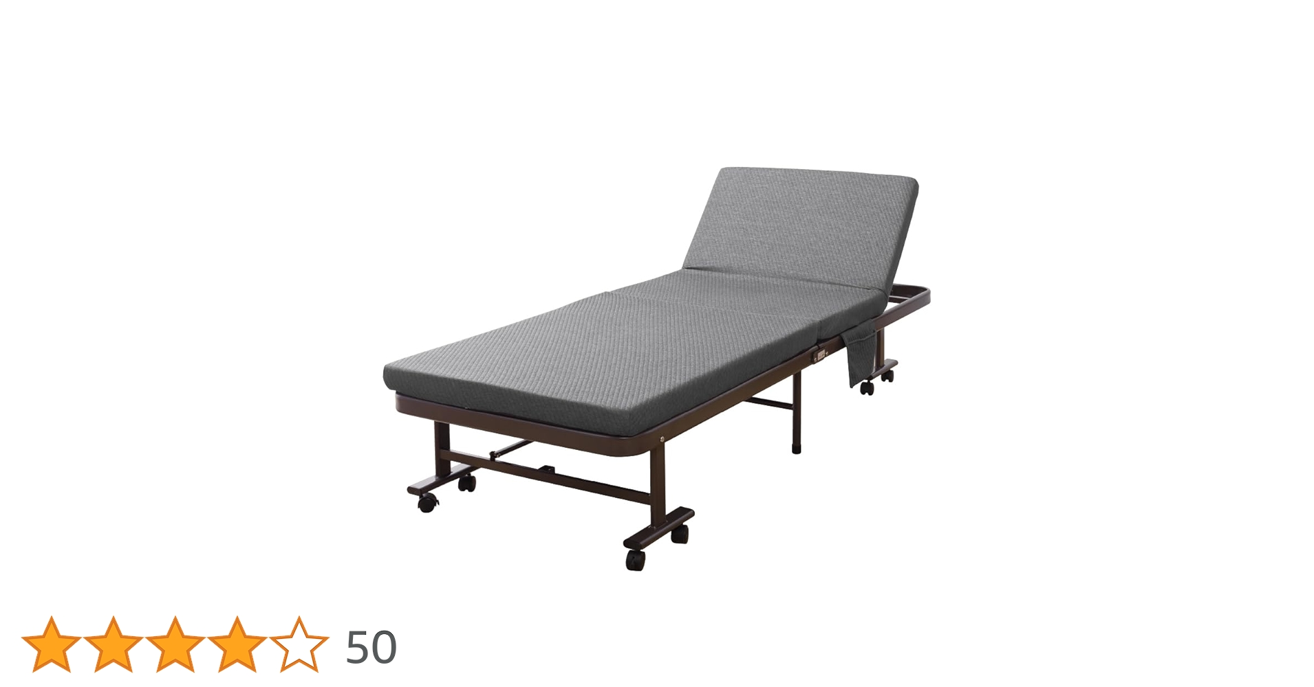 Amazon｜AQUA (アクア) 完成品 折り畳みベッド シングル グレー